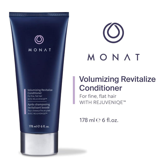 MONAT Volumizing Revitalize Conditioner Infused with Rejuveniqe - Lightweight Hair Volumizing Conditioner for Fine, Flat Hair, for Softness and Shine - Net Wt. 178 ml ? 6 fl. oz