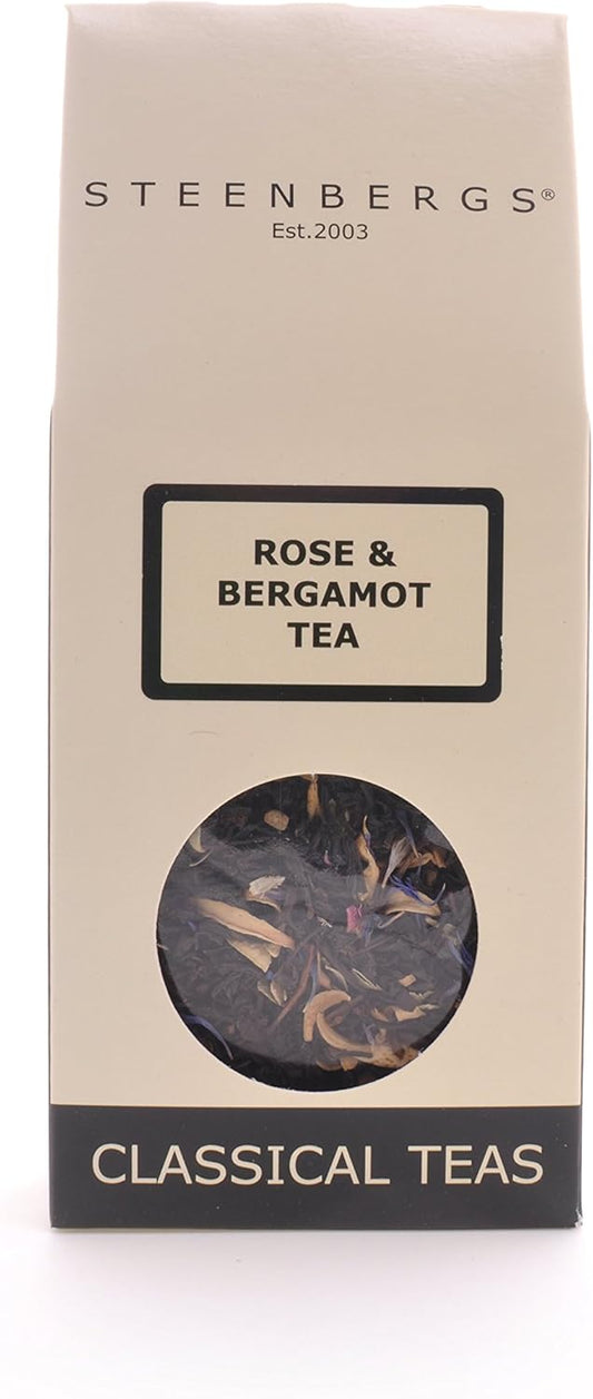 Steenbergs Rose And Bergamot Loose Leaf Tea - Persian Style - 80G - Box