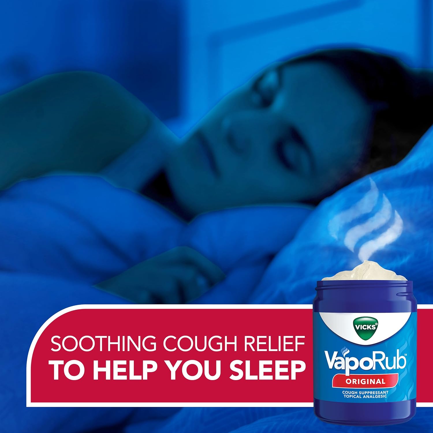 Vicks VapoRub, Chest Rub Ointment, Relief from Cough, Cold, Aches, & Pains with Original Medicated Vicks Vapors, Topical Cough Suppressant, 1.76 Ounce (Pack of 3) : Everything Else