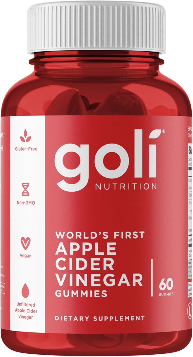Goli Apple Cider Vinegar Gummy Vitamins - 300 Count - Vitamin B12, Gelatin-Free, Gluten-Free, Vegan & Non-Gmo