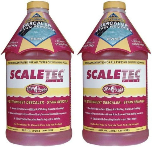 EasyCare Scaletec Plus Descaler and Stain Remover 64 oz 20064 2 Pack, Brown (EC-20064-2PK) : EasyCare: Health & Household