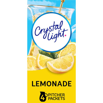 Crystal Light Sugar-Free Lemonade Naturally Flavored Powdered Drink Mix 48 Count Pitcher Packets