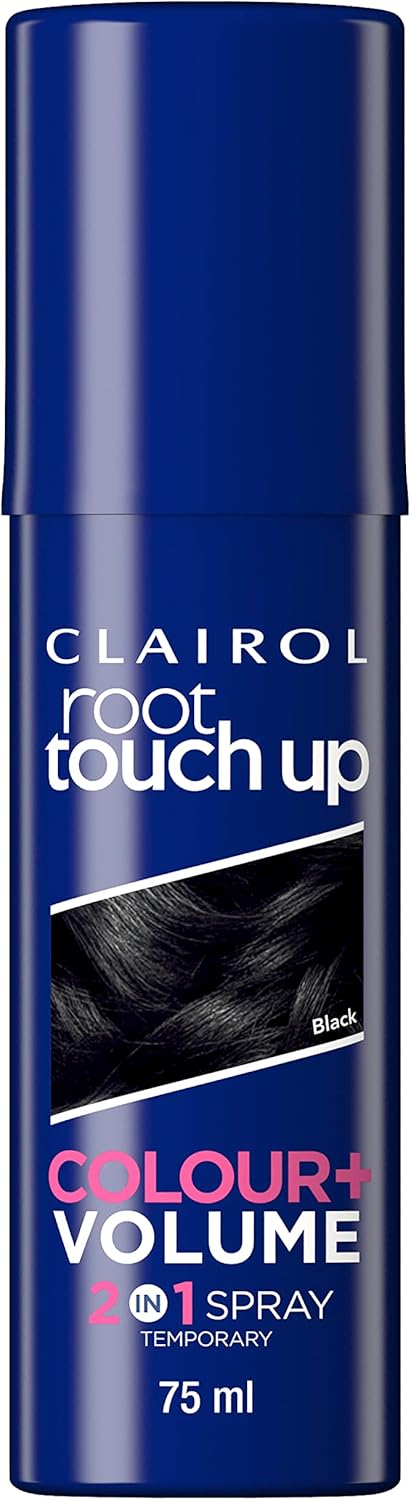 Clairol Root Touch Up Color + Volume 2 In 1 Spray Black, 75Ml