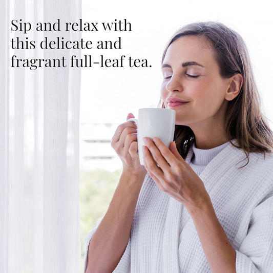 The Republic Of Tea Jasmine Jazz Green Full-Leaf Loose Tea 3.0 Oz Tin | Steeps 50 Cups | Caffeinated