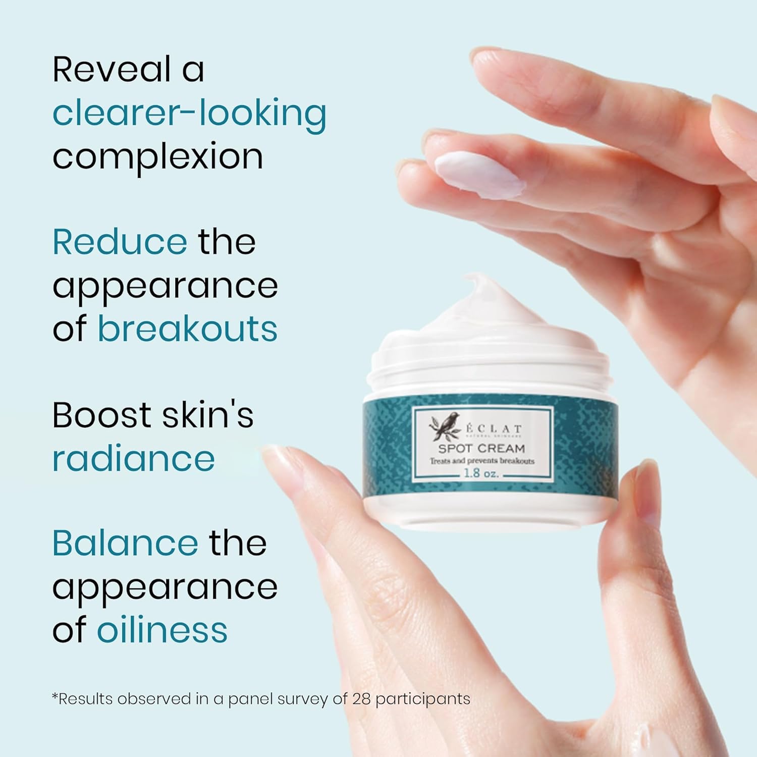 Eclat Skincare Spot Treatment for Face - Salicylic Acid Pimple Spot Treatment for Face - Spot Cream Pimple Cream Facial Blemish Spot Treatment - Cystic Hormonal Spot Treatment Face Moisturizer : Beauty & Personal Care