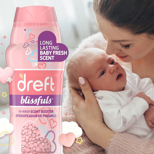 Dreft Blissfuls Laundry Scent Booster Beads For Washer, Baby Fresh Scent, 26.5 Oz