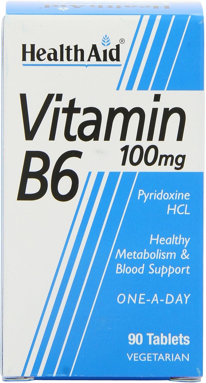 HealthAid Vitamin B6 (Pyridoxine HCl) 50mg - 100 Tablets : Amazon.co.uk: Health & Personal Care