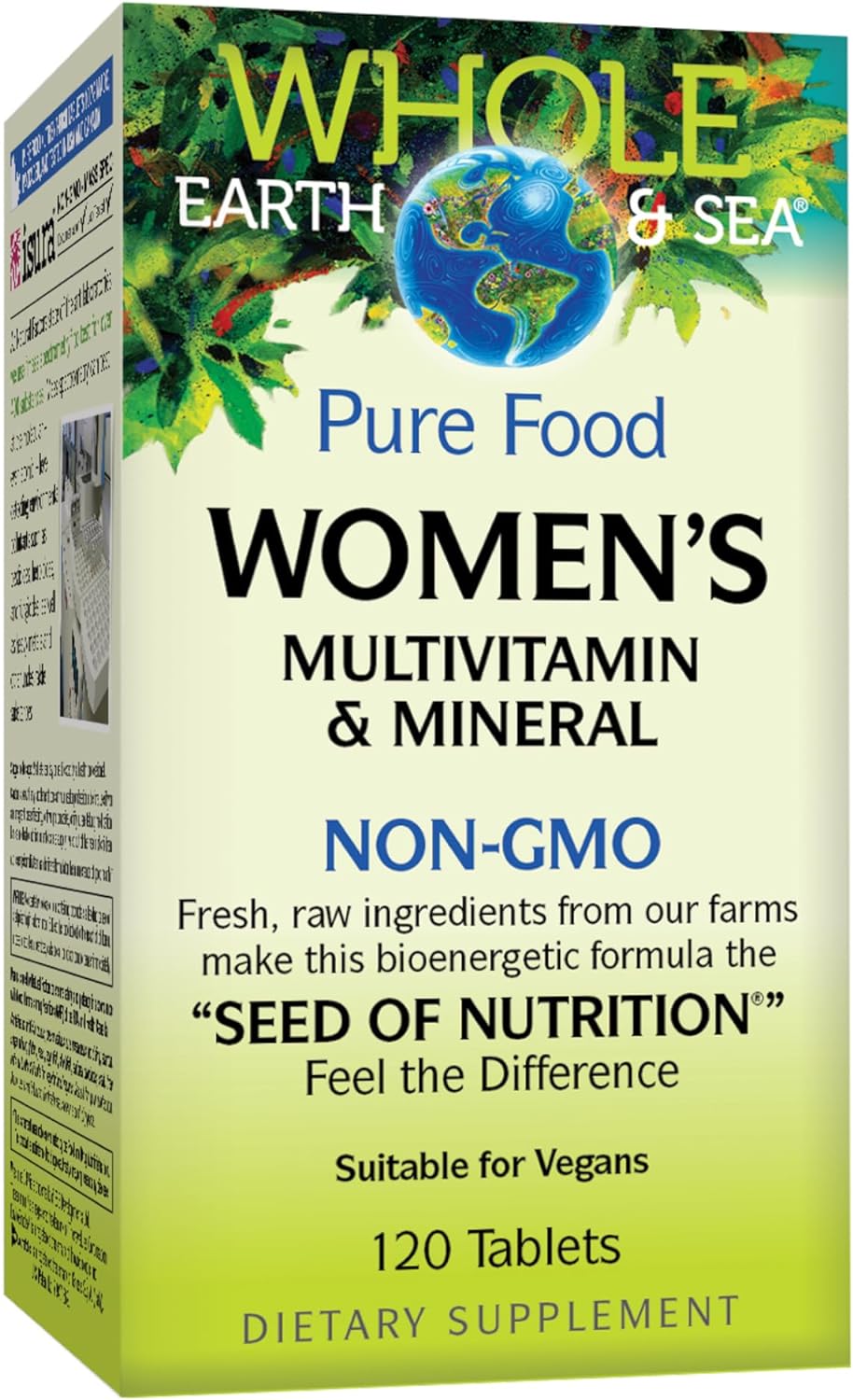 Natural Factors, Women'S Multivitamin & Mineral, 1 Serving Contains Nutrition Equivalent To « Lb Of Veggies, 120 Count (Pack Of 1)