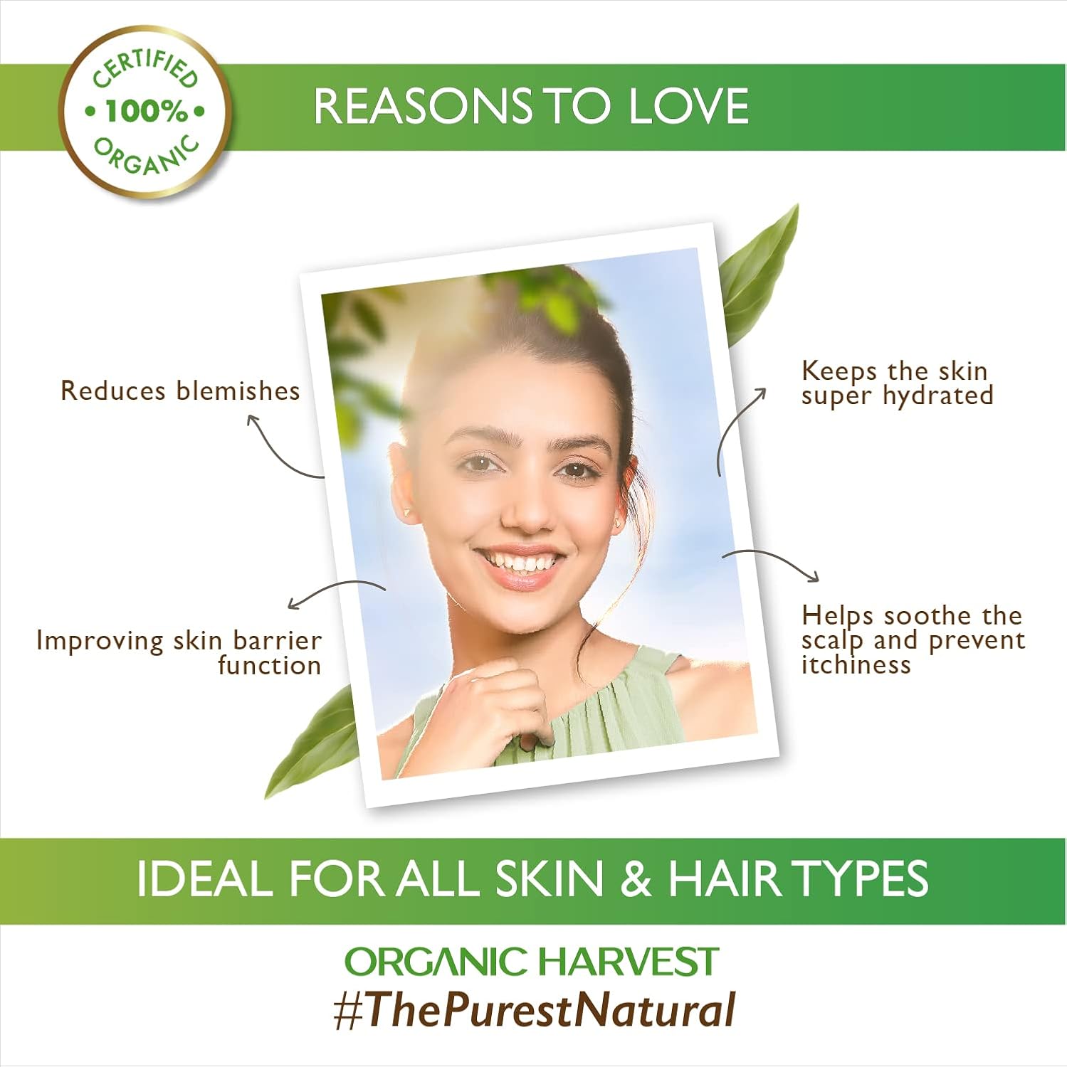 Organic Harvest Aloe Vera Gel: With Organic Glycerine | Moisturizer for Women and Men | Aloe Vera Gel for Face and Hair | 100% American Certified Organic | Sulphate & Paraben-free 100gm : Amazon.co.uk: Beauty