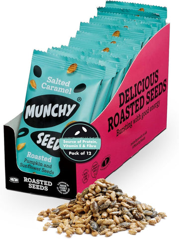 Munchy Seeds Salted Caramel, 12 X 25 G (Pack Of 2)