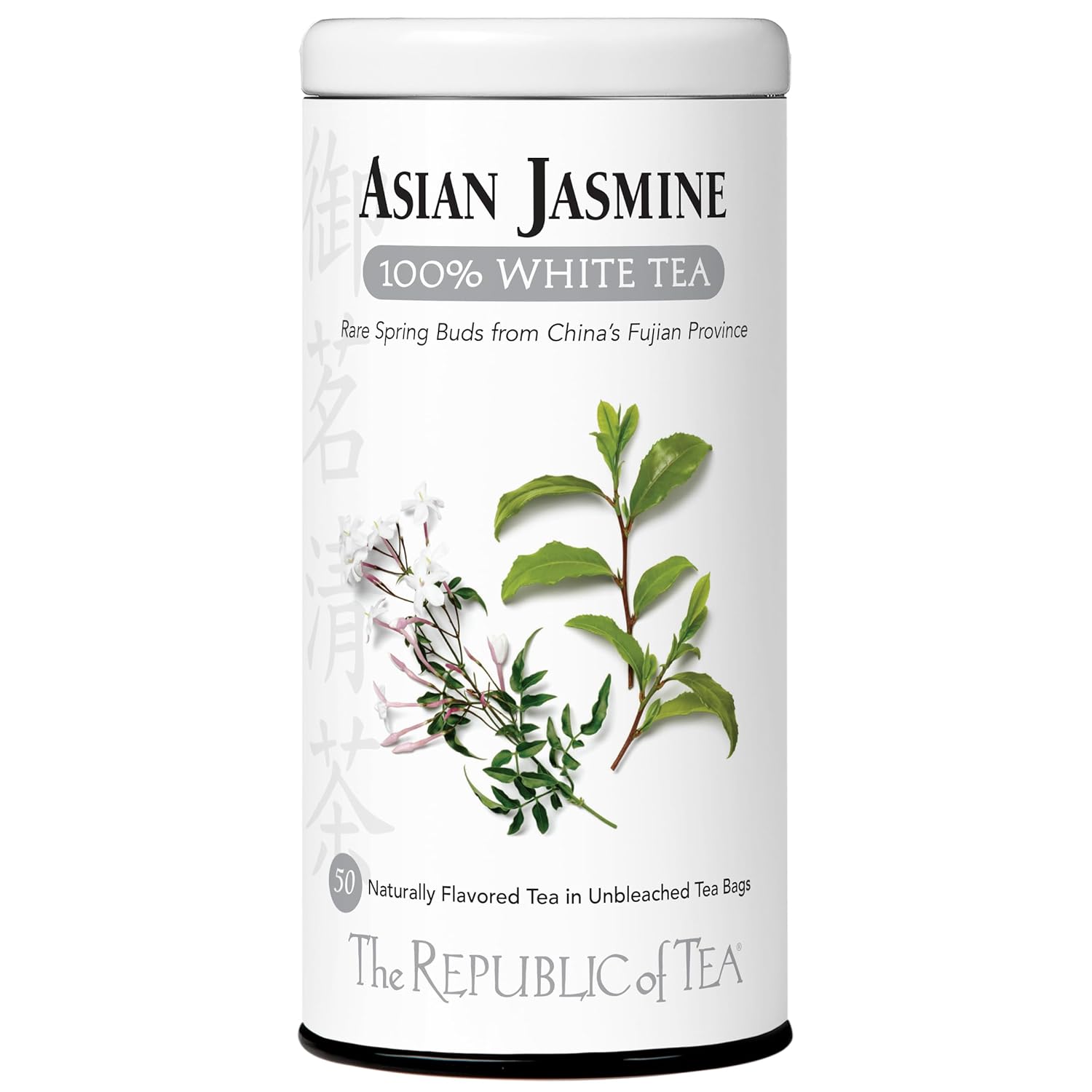 The Republic Of Tea Asian Jasmine White Tea, 50-Count