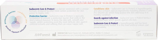 Sudocrem® Care & Protect™ Nappy Cream - Triple Care Ointment Protects Against Nappy Rash, 100G (Pack Of 1)