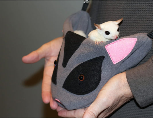 Sugar Glider Face Nest Pouch - Hammocks And Bedding For Sugar Glider, Squirrel, Marmoset, Hamster, Rodent, Rat, Reptile, Small Pets