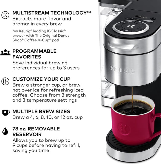 Keurig® K-Supreme Plus Single Serve K-Cup Pod Coffee Maker, Multistream Technology, Stainless Steel