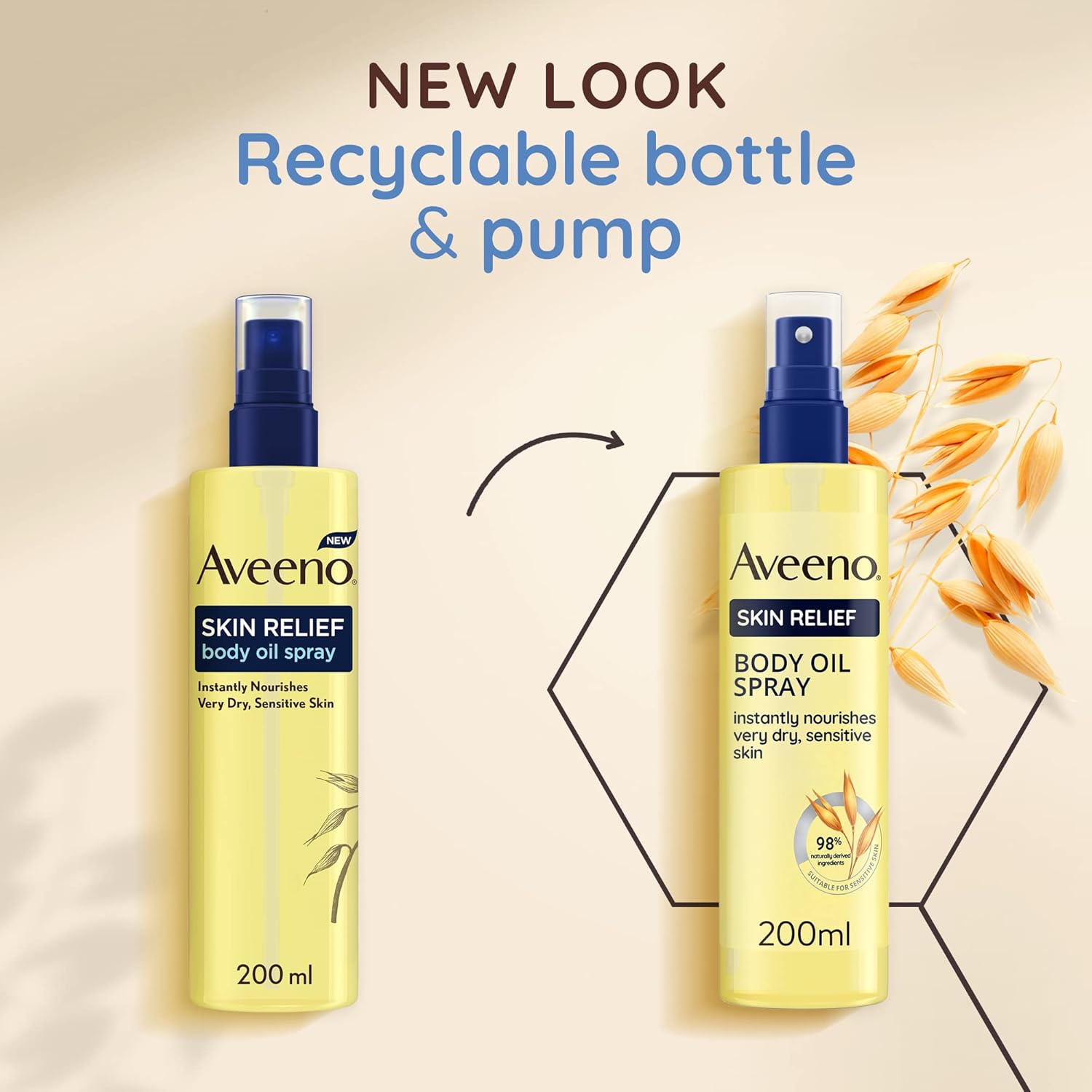 Aveeno Daily Moisturising Body Cleansing Oil (1x 200ml), Nourishing Shower Body Oil for Normal to Dry Skin, Soap-Free, Lightly Scented & Vegan* with Soothing Prebiotic Triple Oat Complex : Amazon.co.uk: Health & Personal Care