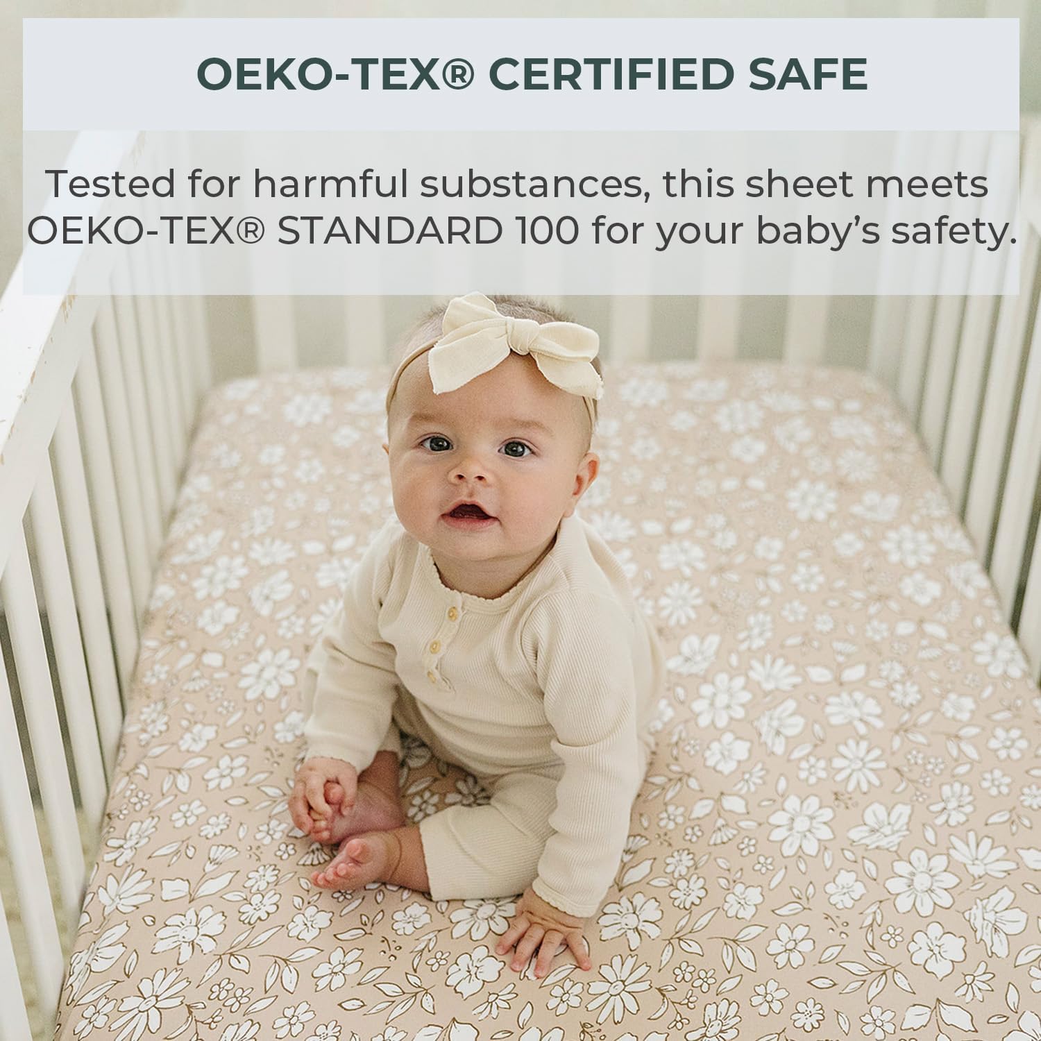 Pobibaby - 2 Pack Premium Fitted Baby Boy Crib Sheets For Standard Crib Mattress - Ultra-Soft Jersey Knit, Safe And Snug, And Stylish Ocean Crib Sheet (Meadow)
