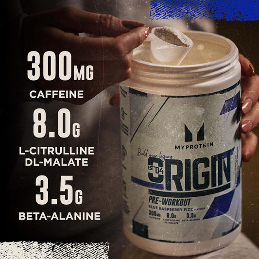 Myprotein Alpha Pre-Workout Powder With Beta Alanine And Caffeine - Blue Raspberry - 600G
