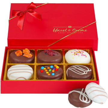 Cookies Gift Box - Anniversary Chocolate Gifts - Gourmet Food Gift - Vegan Food Gift For Him & Her - Chocolate Cookie Gift Basket - Sympathy, Corporate, Birthday Gift Men & Women
