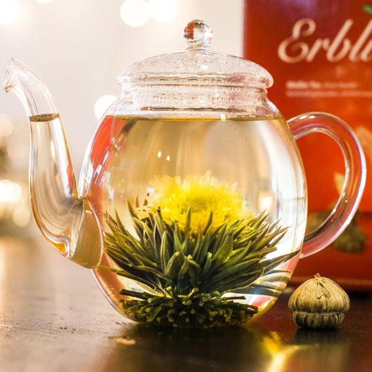 Creano Flowering Tea Mix - Blooming Tea In Elegant Gift Box White Tea (6 Different Varieties Tea Roses)