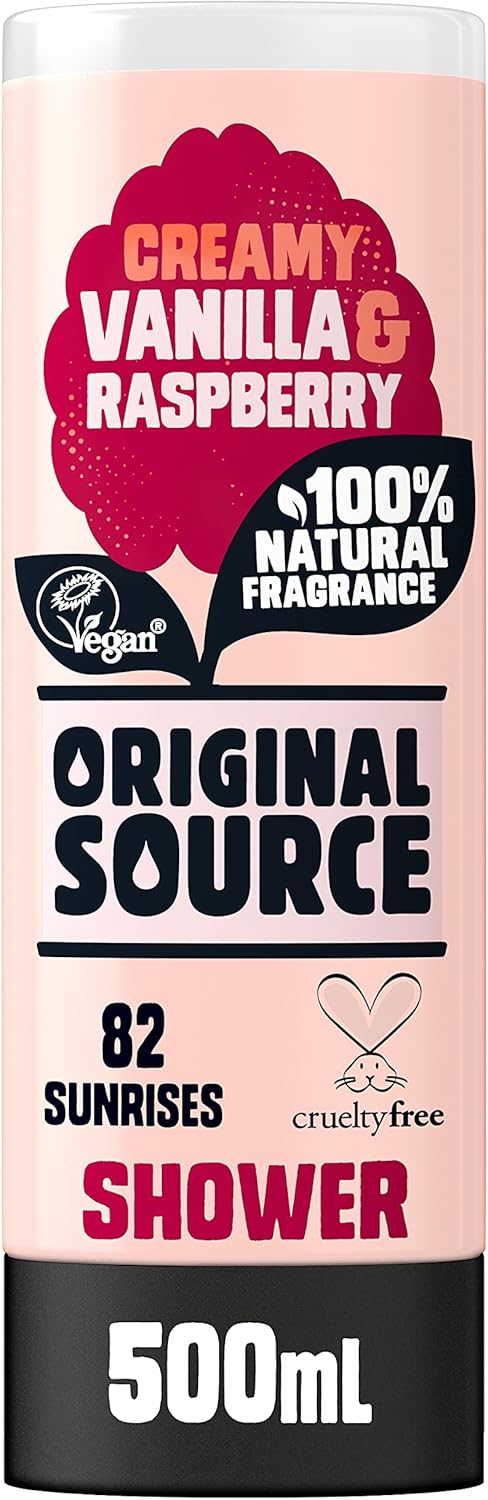 Original Source Mango Shower Gel, 100 Percent Natural Fragrance, Vegan, Cruelty Free, Paraben Free, Bulk Buy, Pack Of 6 X 500 Ml