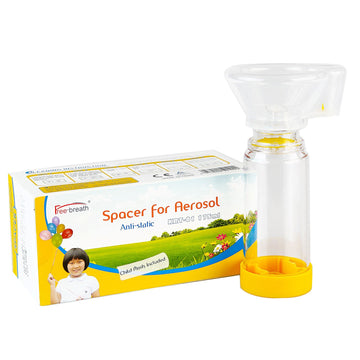 Free-Breath Aerochamber Plus Spacer For Kids, Fit Any Size, Sealed Package, Clean And Safe