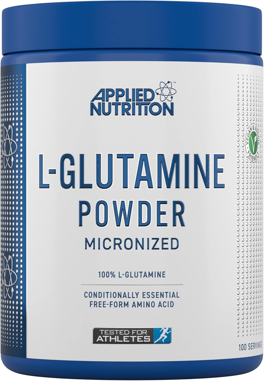 Applied Nutrition L Glutamine Powder - Amino Acid, Muscle Strength & Recovery, Boosts Immune System, Unflavoured (250G - 50 Servings)