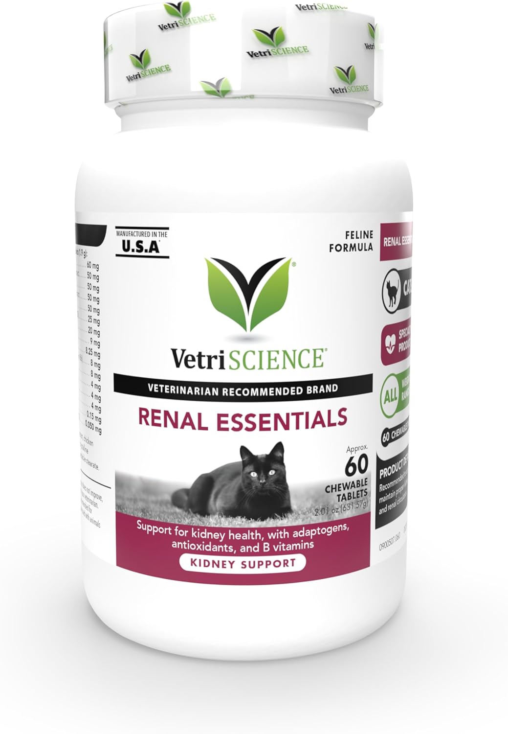 VETRISCIENCE Vetri-Science Laboratories Renal Essentials for Cats - 60 Count