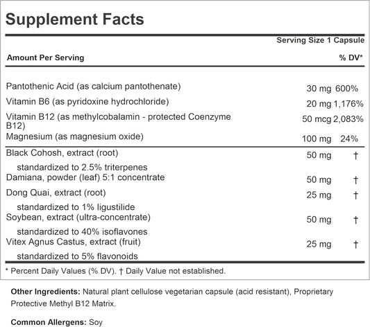 Andrew Lessman Positive Passage 60 Capsules - Natural Menopausal Support And Balance For Women'S Hormone Levels. With Soy Isoflavones, Black Cohosh, Dong Quai, Damiana. No Additives