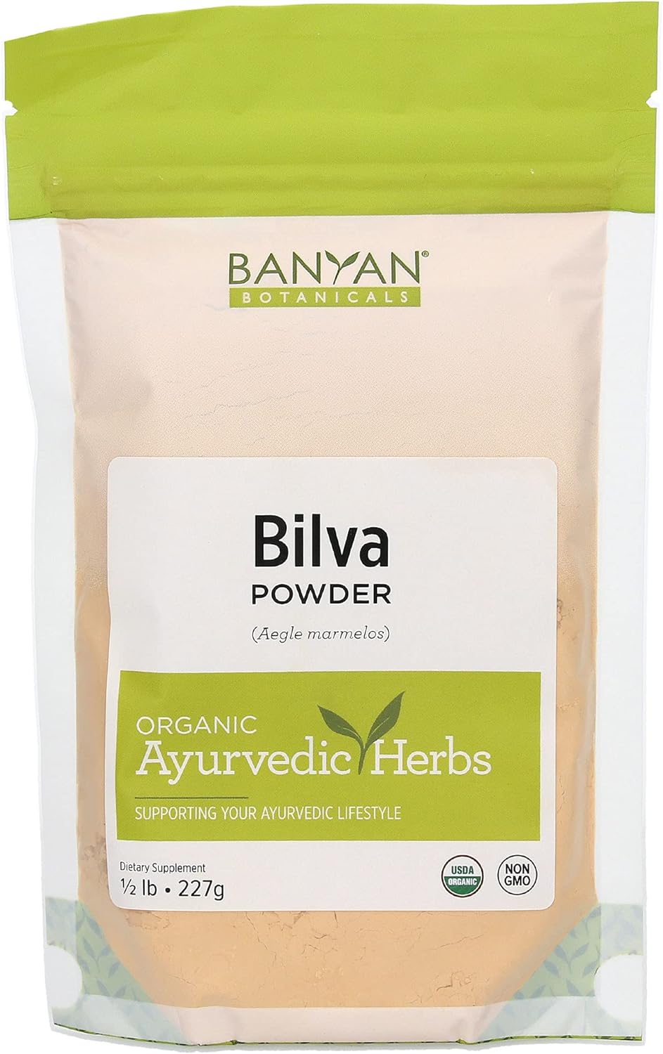 Banyan Botanicals Bilva Powder - Certified Organic, 1/2 Pound - Aegle Marmelos - Supports Proper Function Of The Bowels And Promotes Healthy Stool Formation