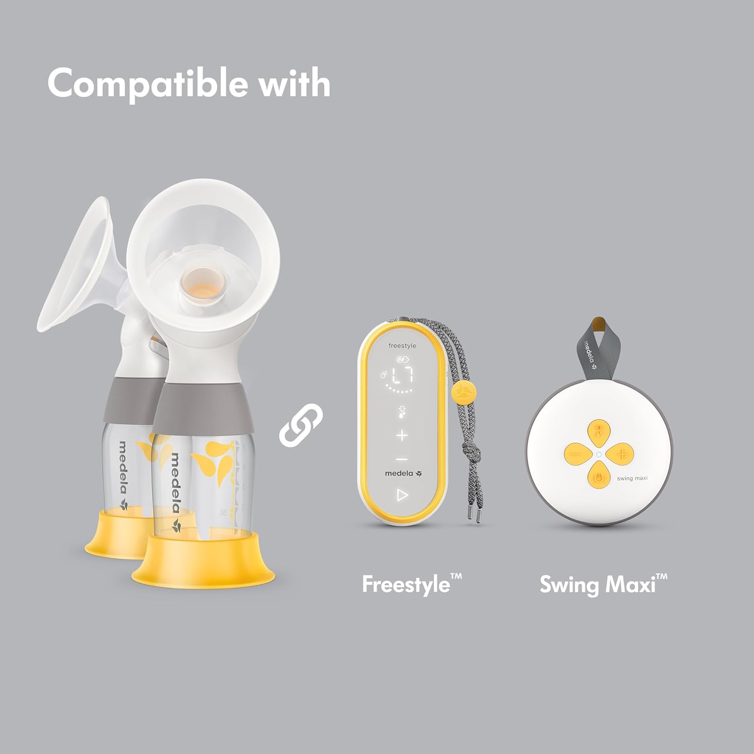 Medela Classic Personalfit Flex Double Pumping Kit For Electric Breast Pumps Compatible With Freestyle, And Swing Maxi Breastpumps : Baby