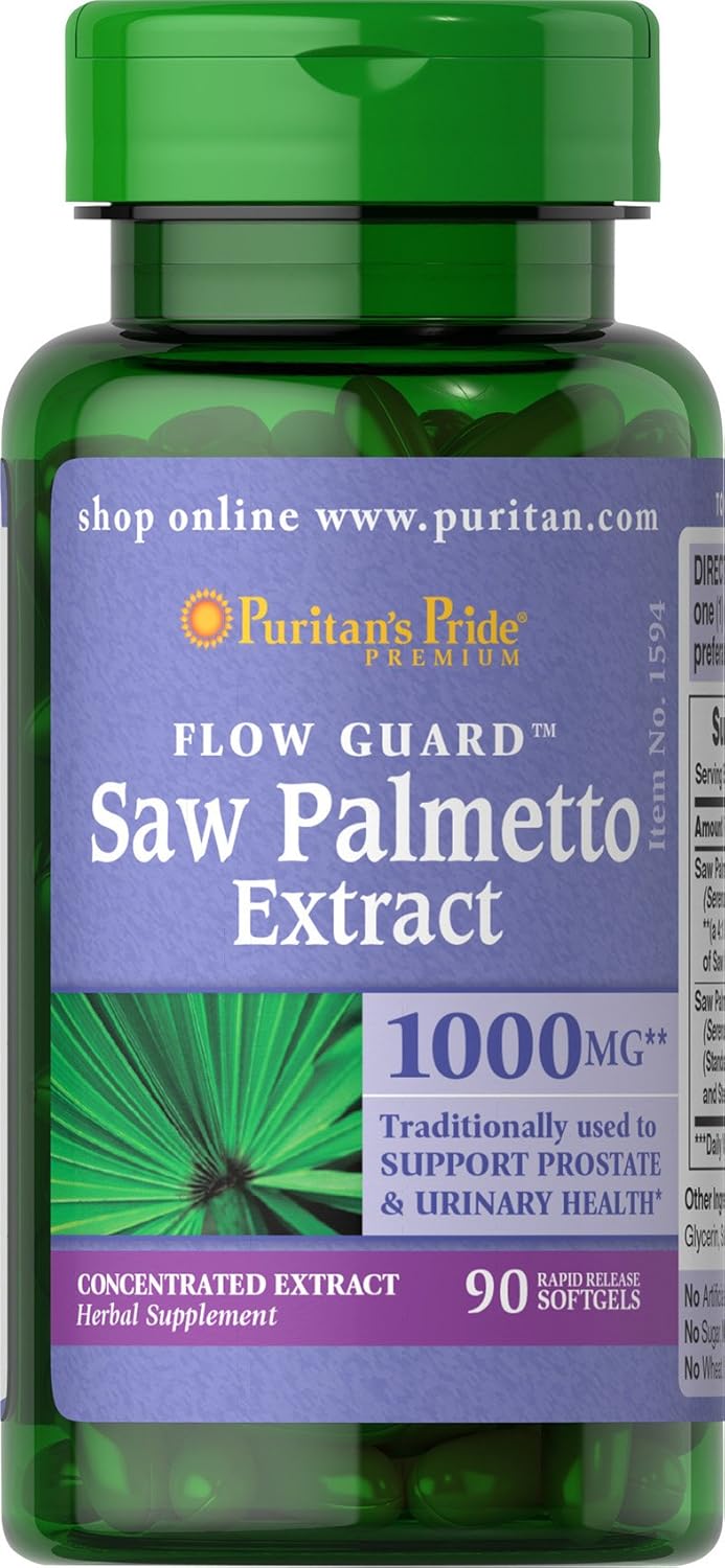 Puritan'S Pride Saw Palmetto 250Mg, 90 Count - Packaging May Vary