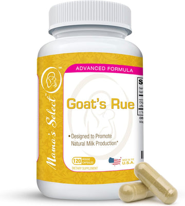 Mama'S Select Organic Goat’S Rue Lactation Supplement For Breastfeeding - Increase Milk For New Mother, Galega Officinalis Breastmilk Support, Breastfeeding Supplements - 120 Goat’S Rue Capsules