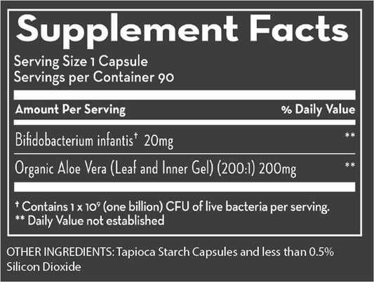 Desert Harvest Probiotic Bifidobacterium Infantis Digestive Support Supplement, 1 Billion CFU Per Capsule, 90 Capsules