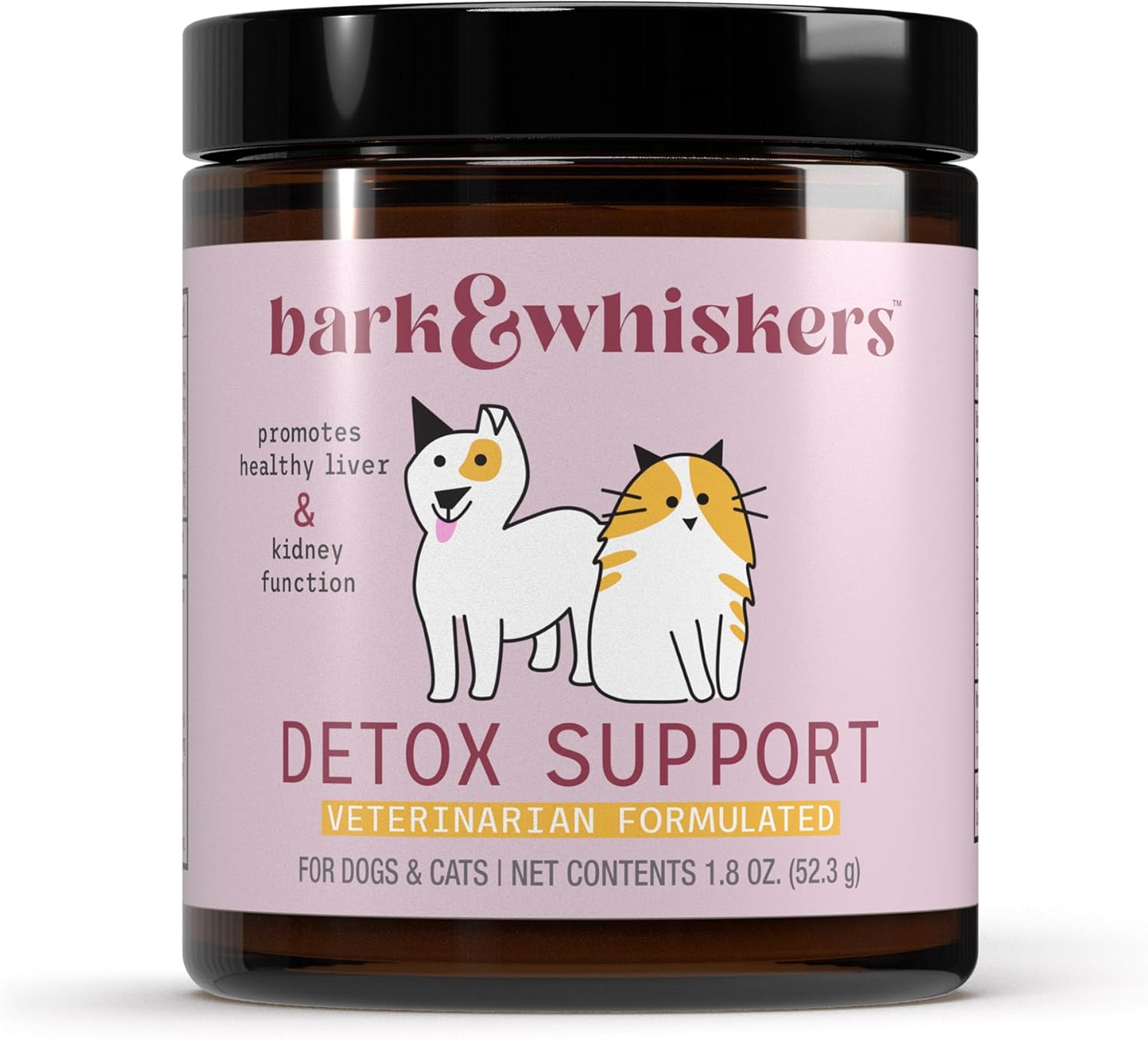 Bark & Whiskers Detox Support For Dogs & Cats, 1.8 Oz. (52.3 G), Promotes Healthy Liver & Kidney Function, Veterinarian Formulated, Non-Gmo, Dr. Mercola
