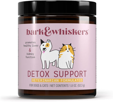 Bark & Whiskers Detox Support For Dogs & Cats, 1.8 Oz. (52.3 G), Promotes Healthy Liver & Kidney Function, Veterinarian Formulated, Non-Gmo, Dr. Mercola