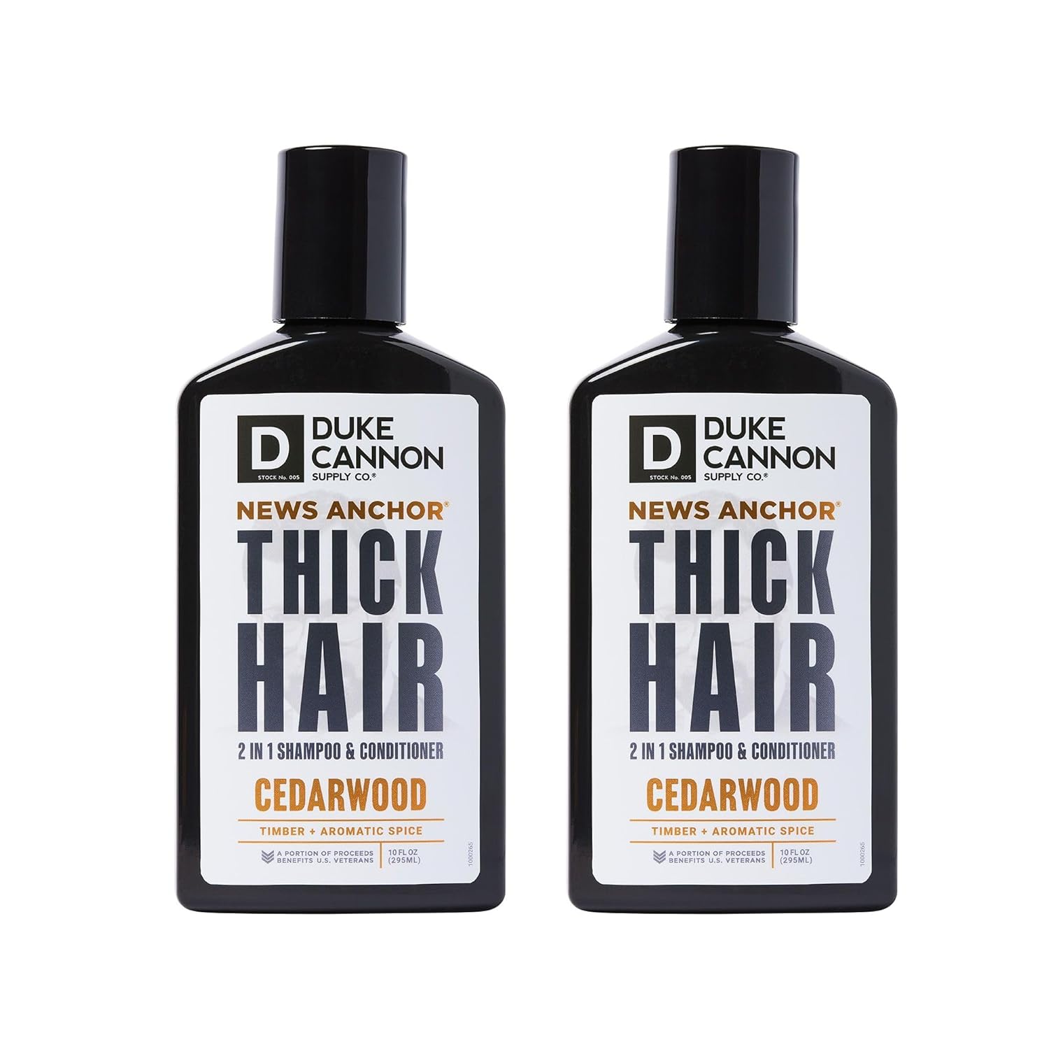 Duke Cannon News Anchor 2-In-1 Hair Wash (Cedarwood, 10 Fl. Oz (Pack Of 2))