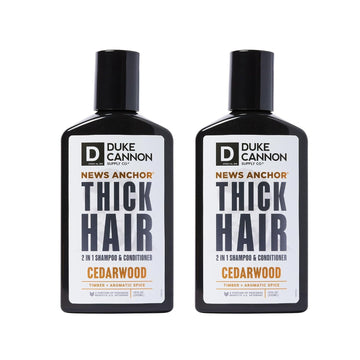 Duke Cannon News Anchor 2-In-1 Hair Wash (Cedarwood, 10 Fl. Oz (Pack Of 2))