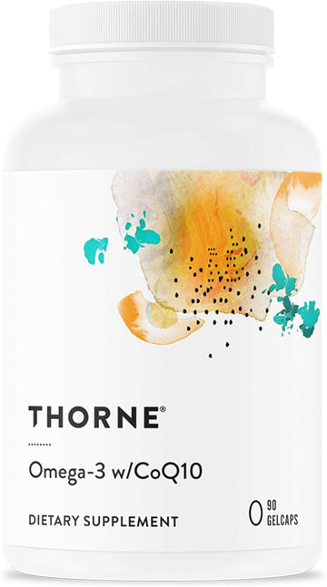 Thorne Omega-3 With Coq10 - Omega-3 Fatty Acids Supplement With Coq10 - Epa And Dha - 90 Gelcaps