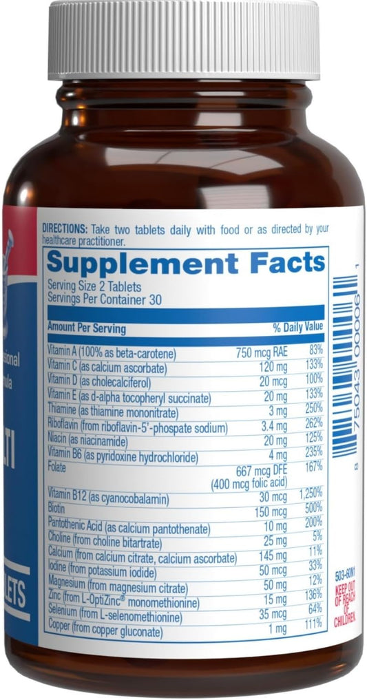 Iron Free Multivitamin For Women 50 And Over - Gentle Easy To Digest Over 50 Multivitamin For Men & Women With 30 Nutrients For Comprehensive Wellness & Immune Support - Made In The Us - 30 Servings