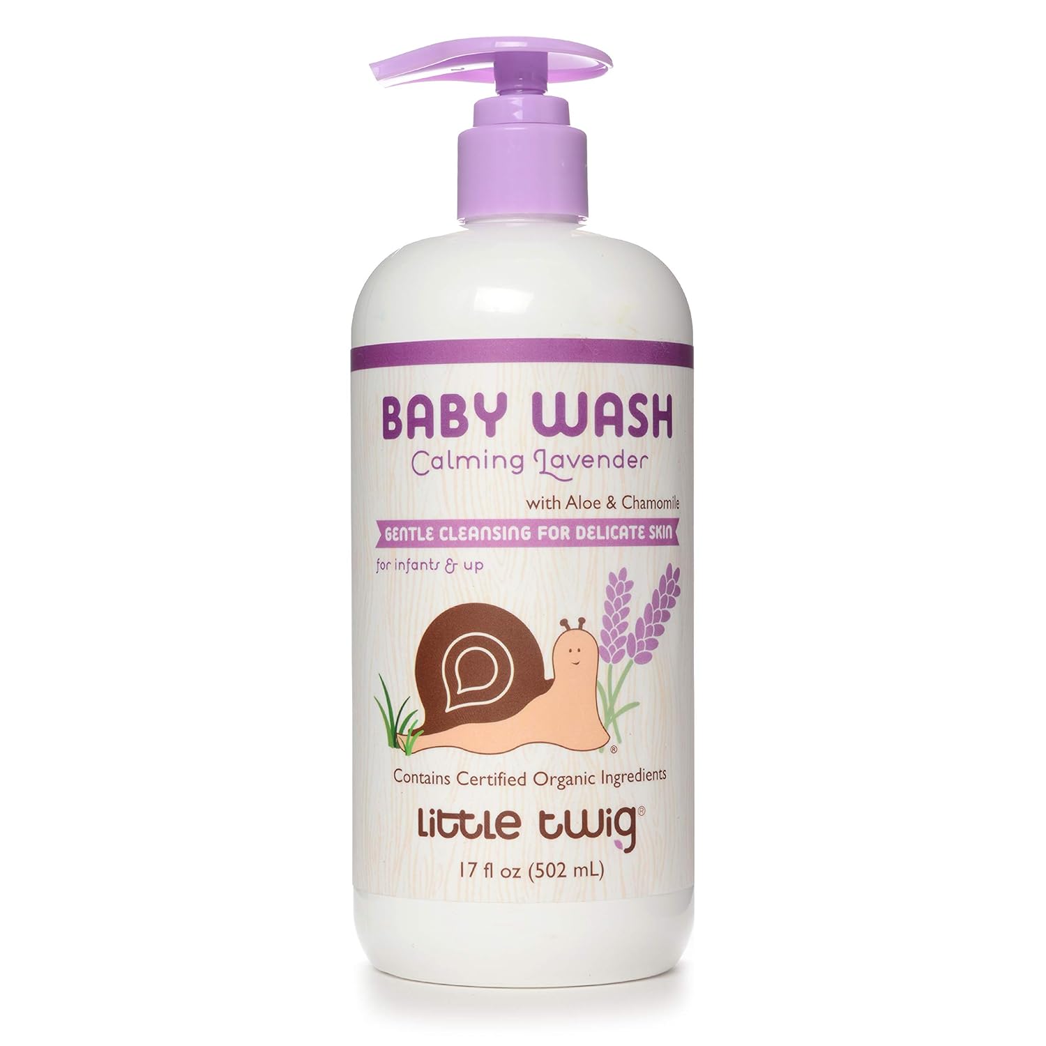 Little Twig 2-In-1 Baby Wash, Hypoallergenic Body Wash With Organic Ingredients, Baby Bath Essentials, Berry Pomegranate, 17 Fl. Oz
