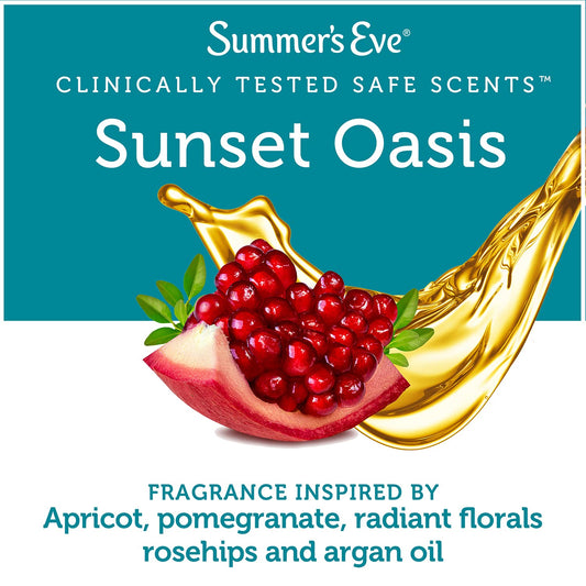 Summer'S Eve Cleansing Wipes, Sunset Oasis, 16 Count