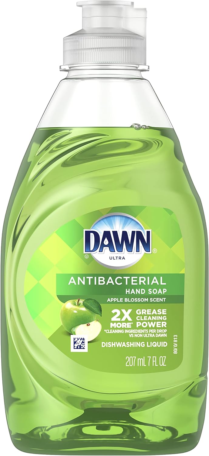 Dawn Ultra Antibacterial Dishwashing Liquid Dish Soap, Apple Blossom Scent - 7 fl oz : Health & Household