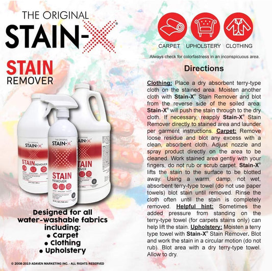 Stain Remover - Multi-Purpose Stain Remover for Carpet, Upholstery and Clothing - 24 Ounce