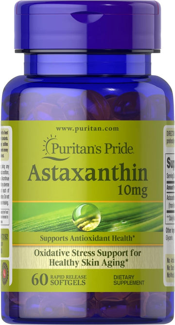 Puritan'S Pride Natural Astaxanthin 10 Mg-60 Softgels