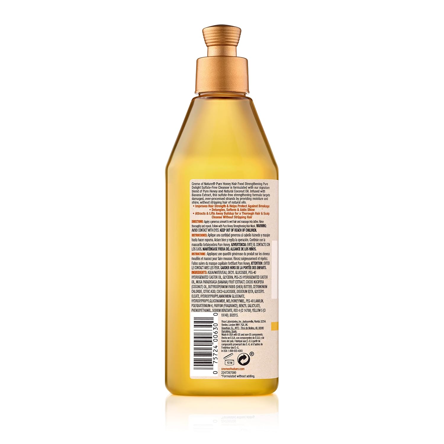 Creme of Nature, Shampoo, Honey and Banana Collection, 12 Oz : Beauty & Personal Care