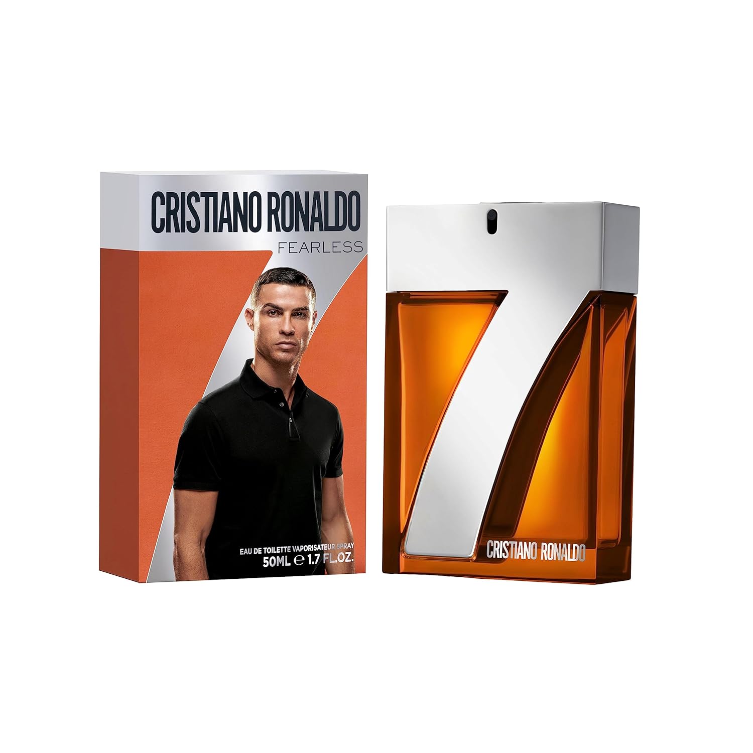 Cristiano Ronaldo Fearless - Long Lasting Vegan Cologne For Men - Woody Spicy Floral Perfume For Men - Eau De Parfum Cologne - 1.7 Oz