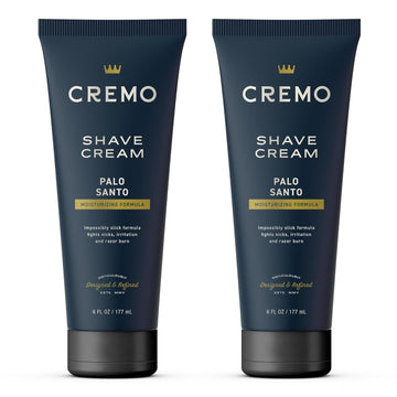 Cremo Barber Grade Palo Santo (Reserve Collection) Shave Cream, Astonishingly Superior Ultra-Slick Shaving Cream Fights Nicks, Cuts And Razor Burn, 6 Fl Oz (2 Pack)