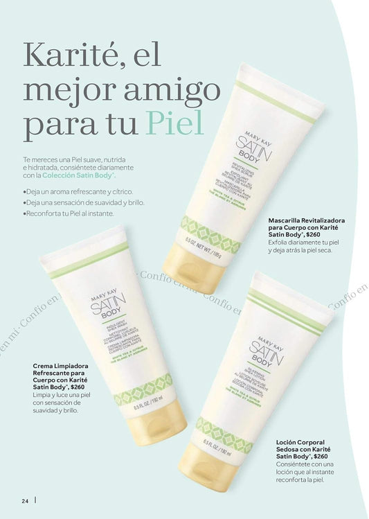 Mary Kay Satin Body Set Relaxing Spa At Home