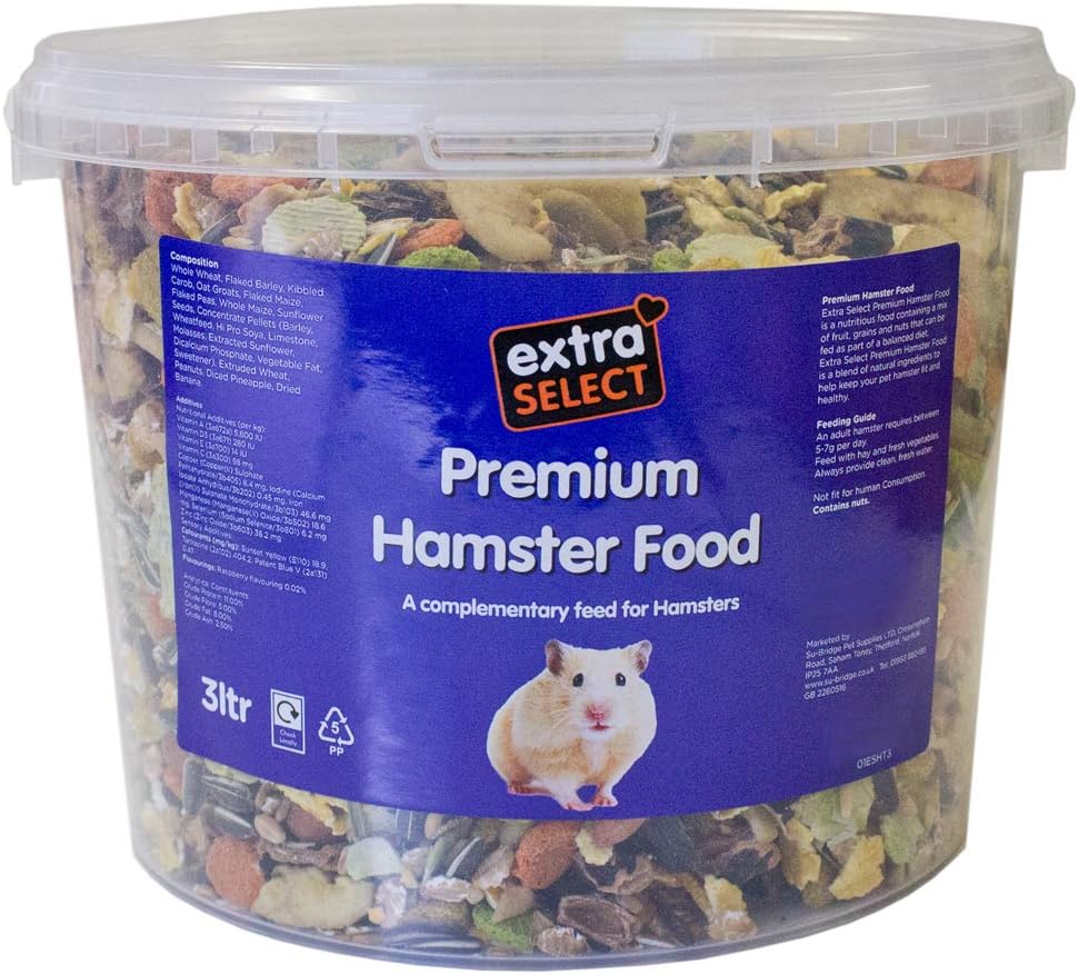 Extra Select Premium Dry Complete Hamster Food, 3 L?01ESHT3