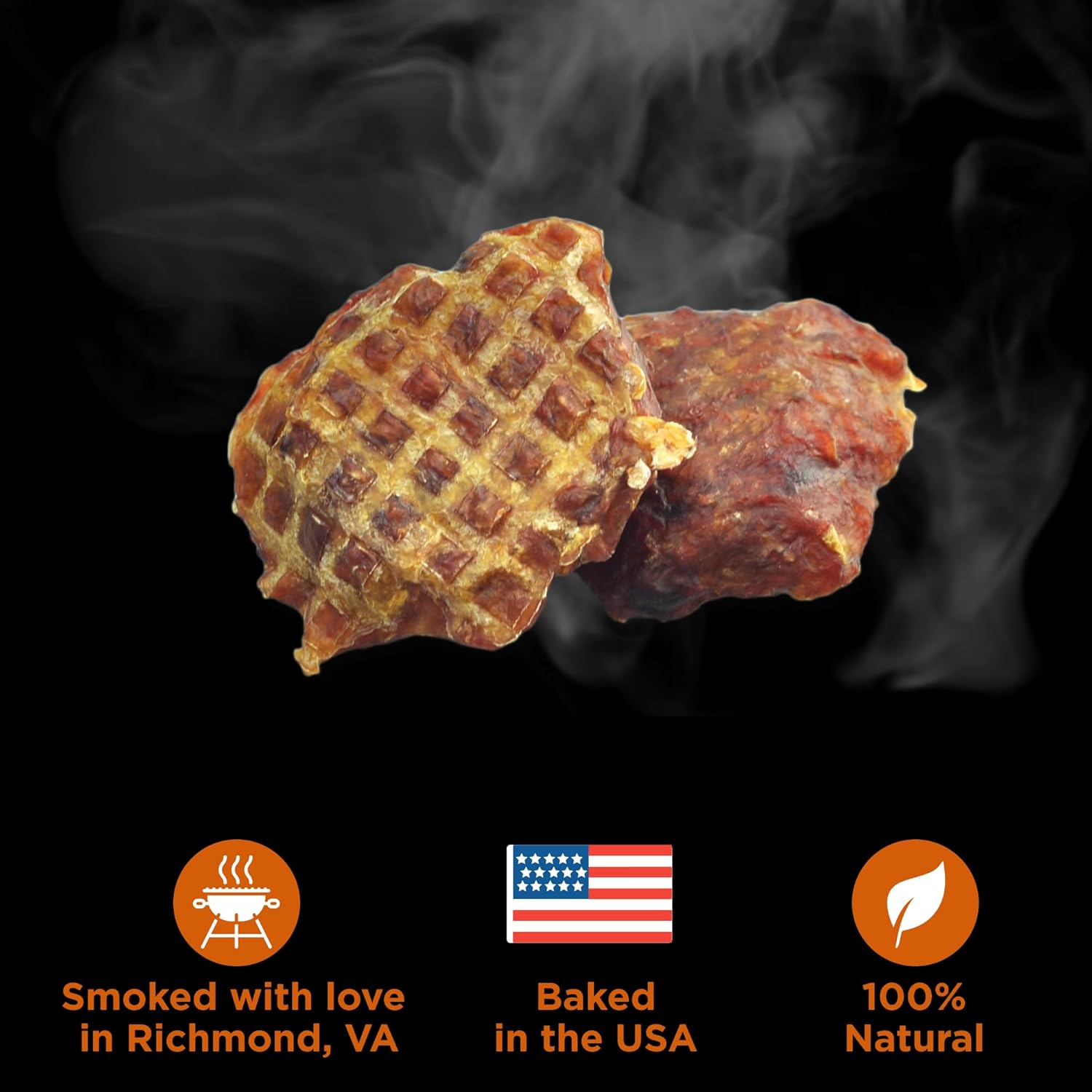 Premium Hickory Smoked 100% Beef Burger Slider Crunchy Dog Treats, 1lb - No Additives, Made of 100% Natural Bully Sticks - Bite-Sized & Highly Digestible Dog Treats for Training, Rewards, 1 Pound Bag : Pet Supplies